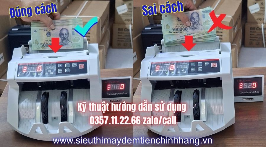 Hướng dẫn sử dụng máy đếm tiền