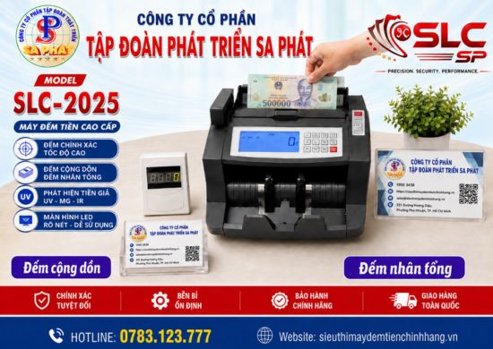 Máy đếm tiền SLC-2015Pro